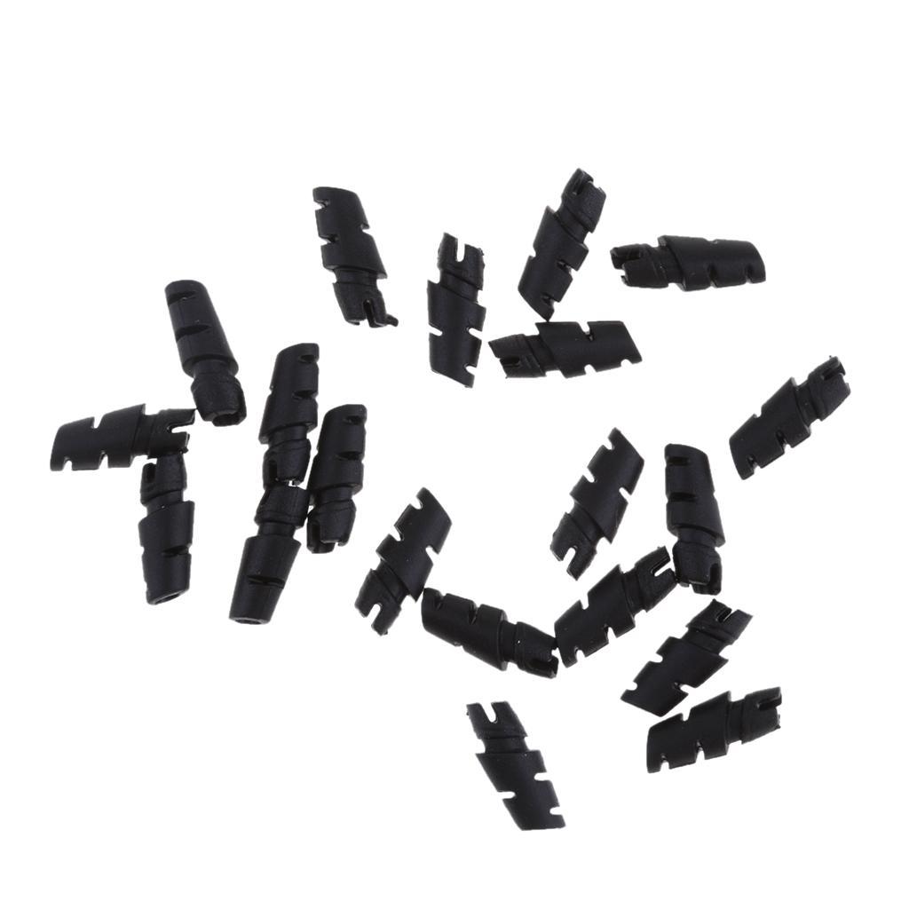 Portable Headphone Tail Tube Buttom Cover for 2.9-3.1mm Earphone Shell Black