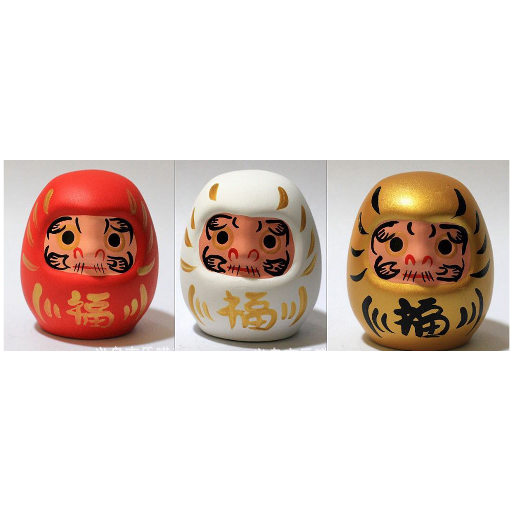 Daruma đất nung Lemiao 5cm (màu ngẫu nhiên)