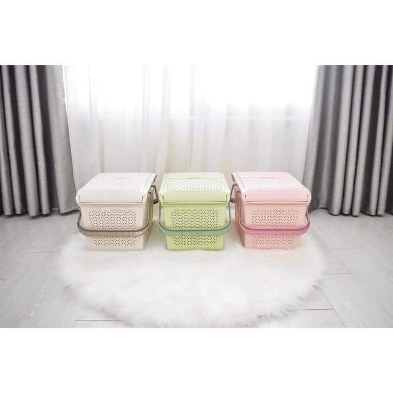 LÀN NHỰA NGUYÊN SINH ,LÀN MÂY CÓ NẮP MÃ 2604