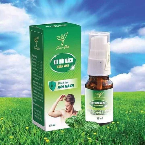 Xịt Hôi Nách Xuân Vinh 15ml – Giúp diệt khuẩn, làm sạch, làm thơm, khử mùi hôi vùng nách