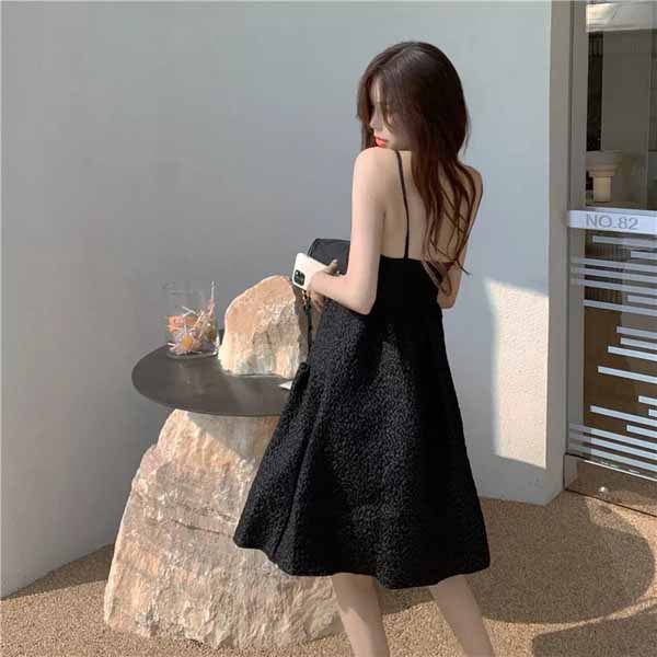 Đầm maxi hai dây xoè công chúa retro [HÀNG CHUẨN] đi biển hoặc dạ tiệc