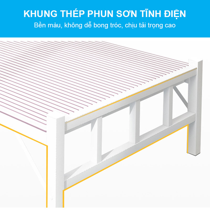 Giường gấp gọn thông minh NIKITA, Gọn nhẹ chắc chắn, giá rẻ cho người dùng - Mẫu mới 2024