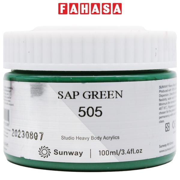 Tuýp Màu Vẽ Acrylic 100 ml - Sunway No.505 - Sap Green