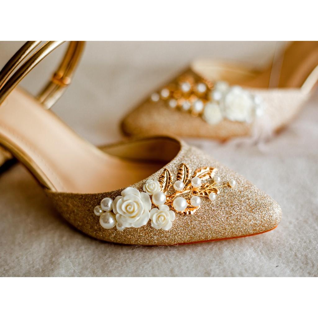 GIÀY CƯỚI - GIÀY CÔ DÂU BEJO H43 HOÀNG GIA - WEDDING SHOES