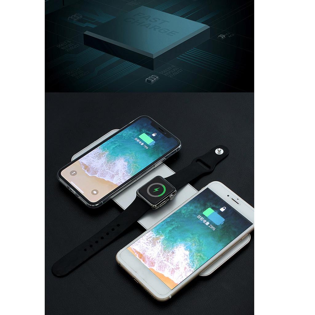 3 in1 Wireless  Charging Stand Dock Pad for  Phone US Plug