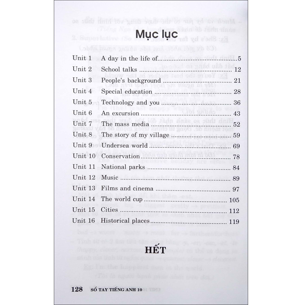 Sổ tay Tiếng Anh Lớp 10