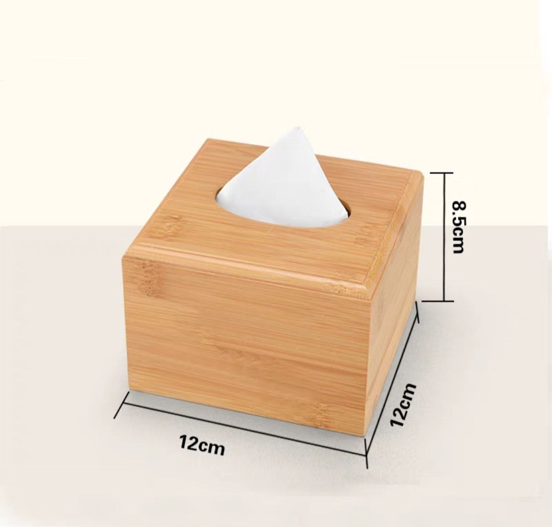 Hộp đựng giấy ăn bằng gỗ tre trúc tự nhiên