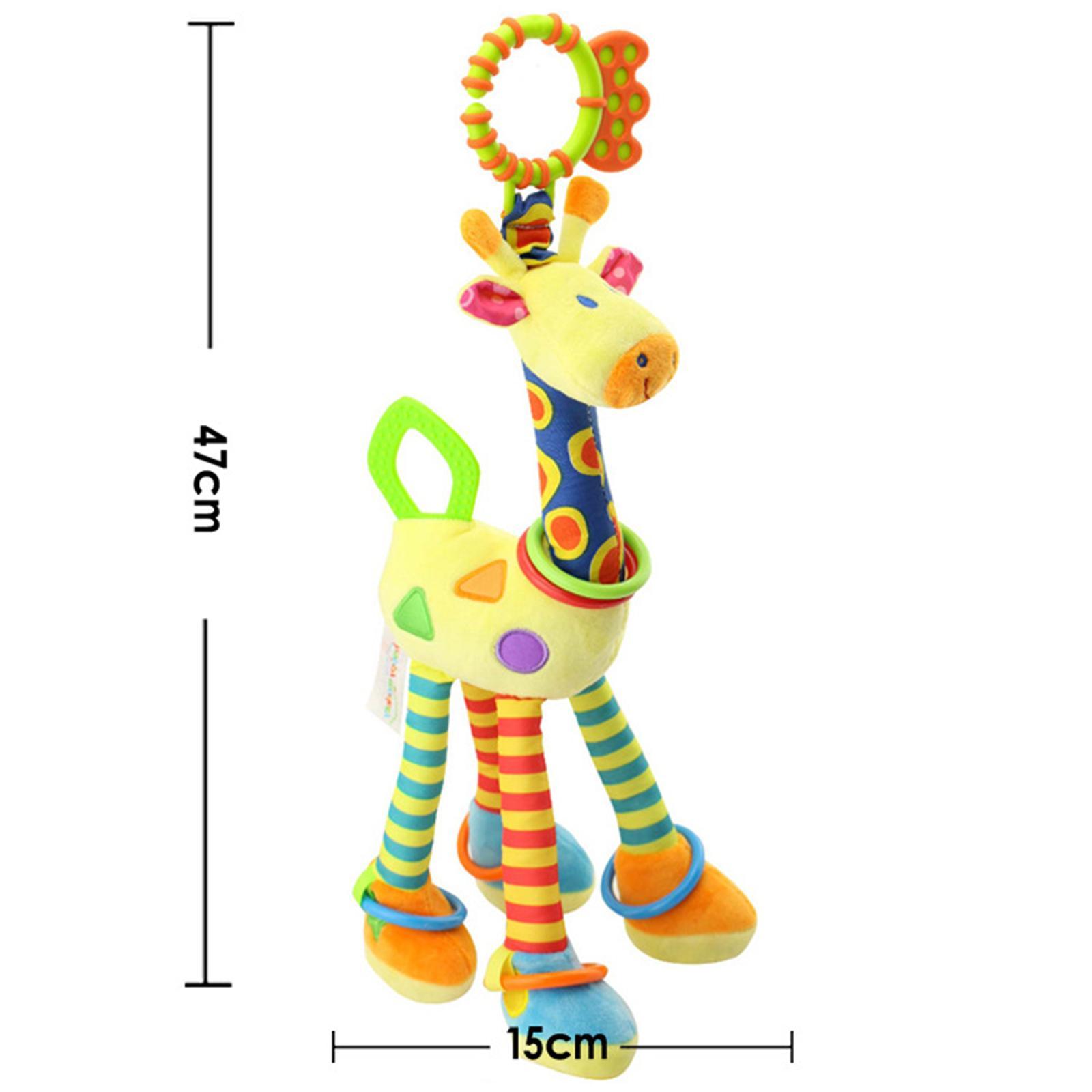 Baby Kids Rattle Toys Cartoon Animal Plush Hand Gifts