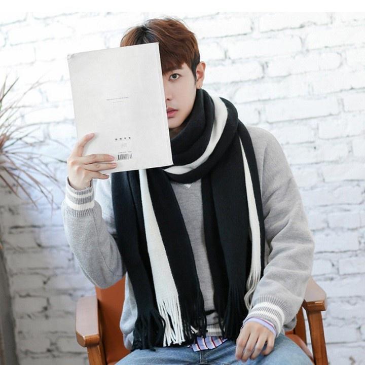 Khăn Chất Len Dạ Cashmere Pha Màu Style Hàn Quốc Dành Cho Cả Nam Và Nữ