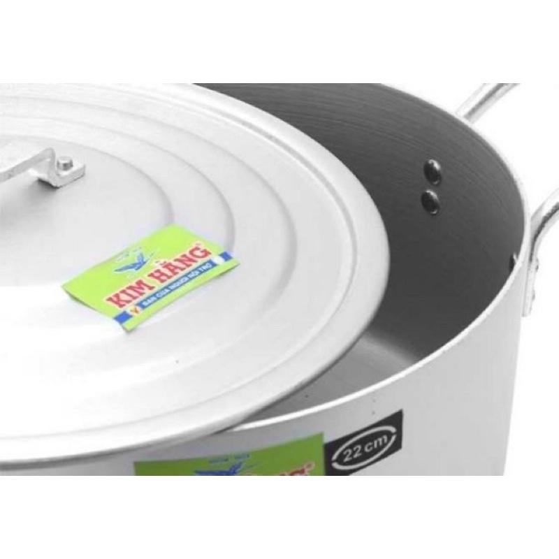 Nồi nhôm nắp bằng 22cm