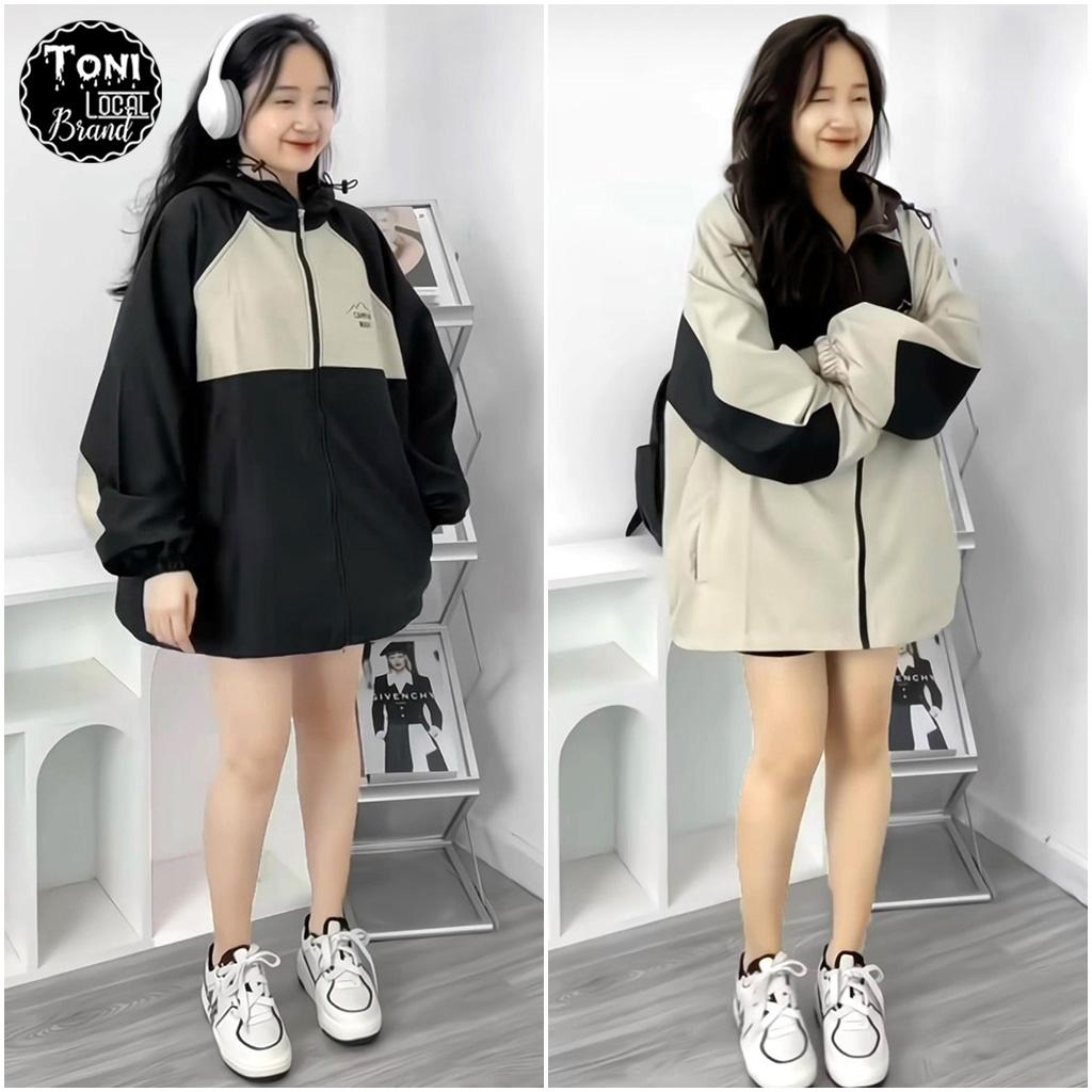 Áo Khoác Dù phối 2 lớp nam nữ Unisex Camping