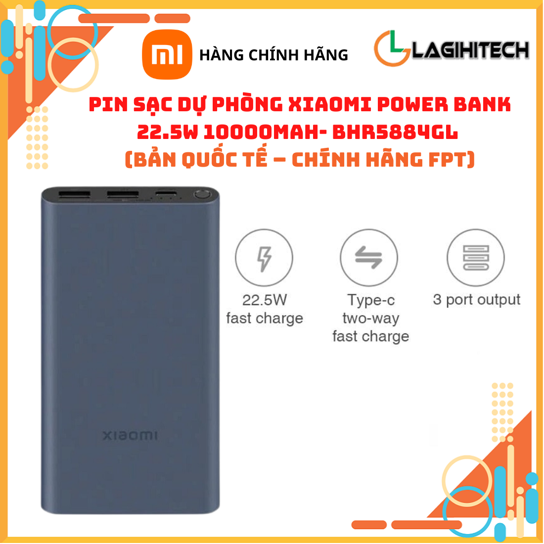 Pin Sạc Dự Phòng Xiaomi Power Bank Pocket Edition Pro 33W 10000mAh / 22.5W 10000mAh Bản Quốc Tế – Hàng Chính Hãng FPT