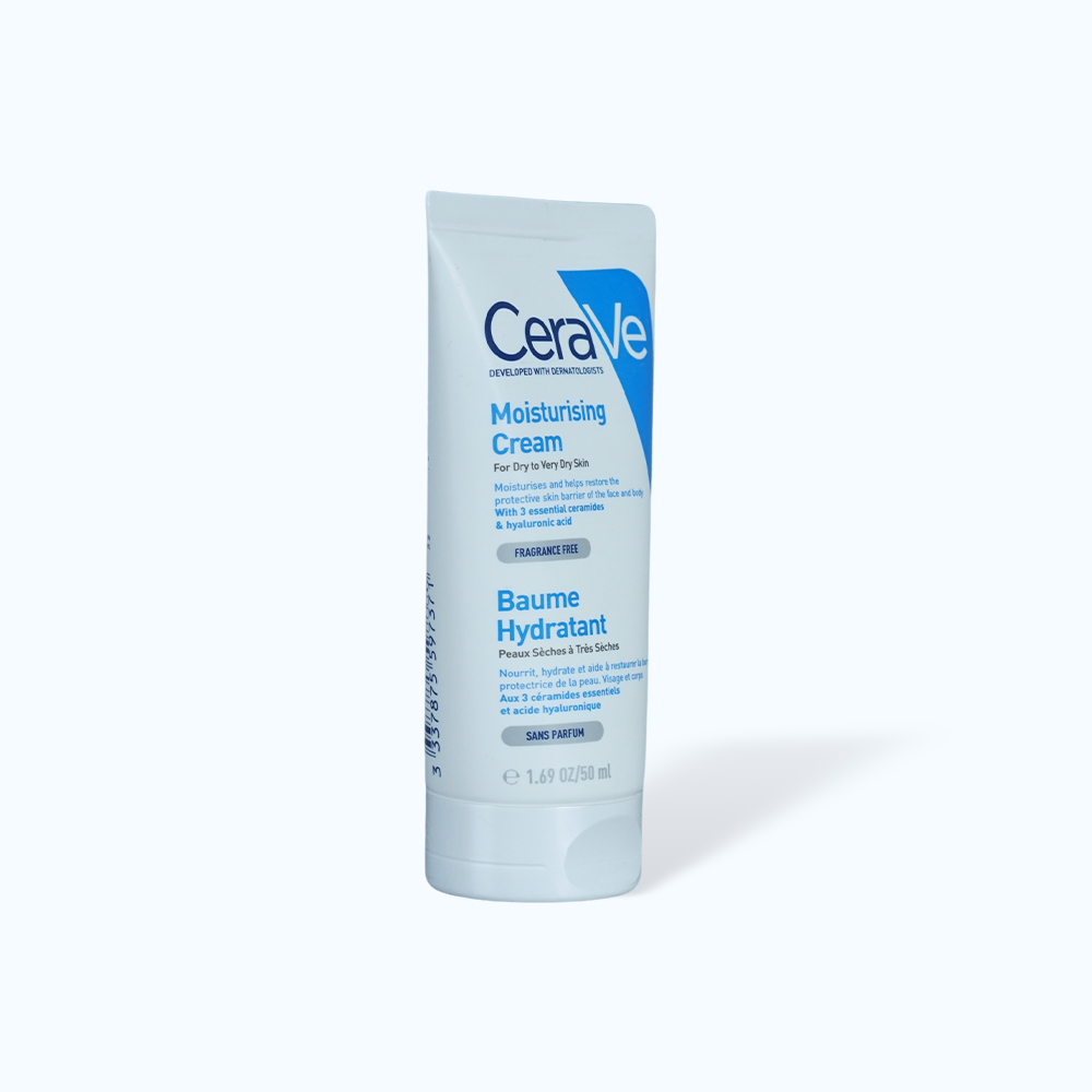 Kem dưỡng ẩm CERAVE Moisturising Cream dành cho da khô (Tuýp 50ml)