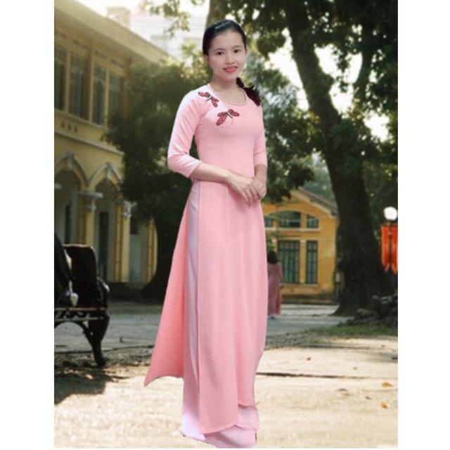 Áo dài đũi đính hạt