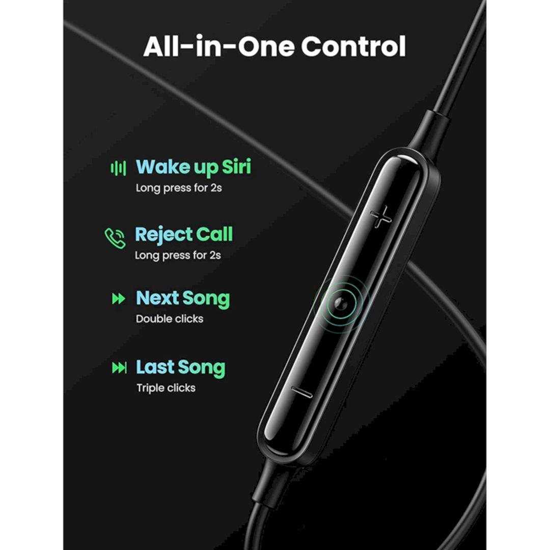 Ugreen UG30638EP103TK Type-C Màu Đen Tai nghe nhét trong có dây , có micrô và điều khiển âm lượng cổng Type-C tương thích Samsung Galaxy S21 Ultra S20 iPad Pro 2021 Air - HÀNG CHÍNH HÃNG