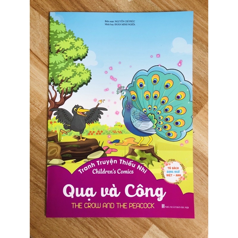 Sách- Truyện tranh thiếu nhi song ngữ Việt Anh chọn lọc cho bé -Bộ 10 cuốn
