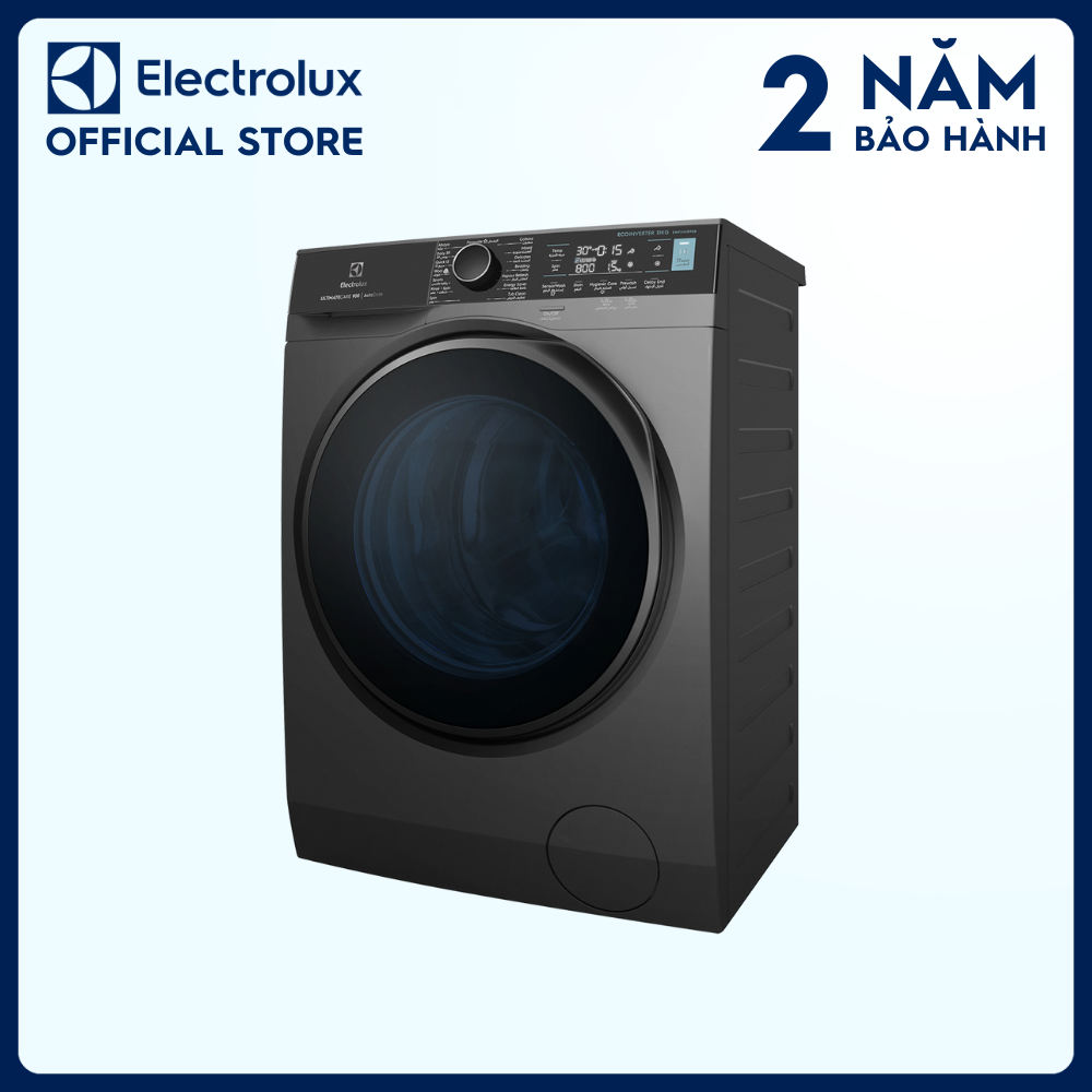 [Free Giao lắp] Máy giặt cửa trước Electrolux 11kg EWF1141R9SB - Cảm biến AI loại bỏ đến 49 loại vết bẩn, không cặn giặt tẩy, công nghệ HygienicCare diệt 99.9% vi khuẩn [Hàng chính hãng]