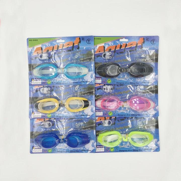 Kính bơi lặn lội trẻ em người lớn Freesize Goggles ( tặng kèm bịt tai và kẹp bịt mũi