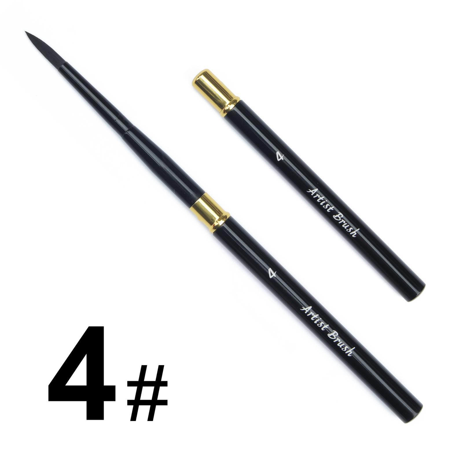 6pcs Brush Set Nylon Brushes for Oil Watercolor Artist Painting Art