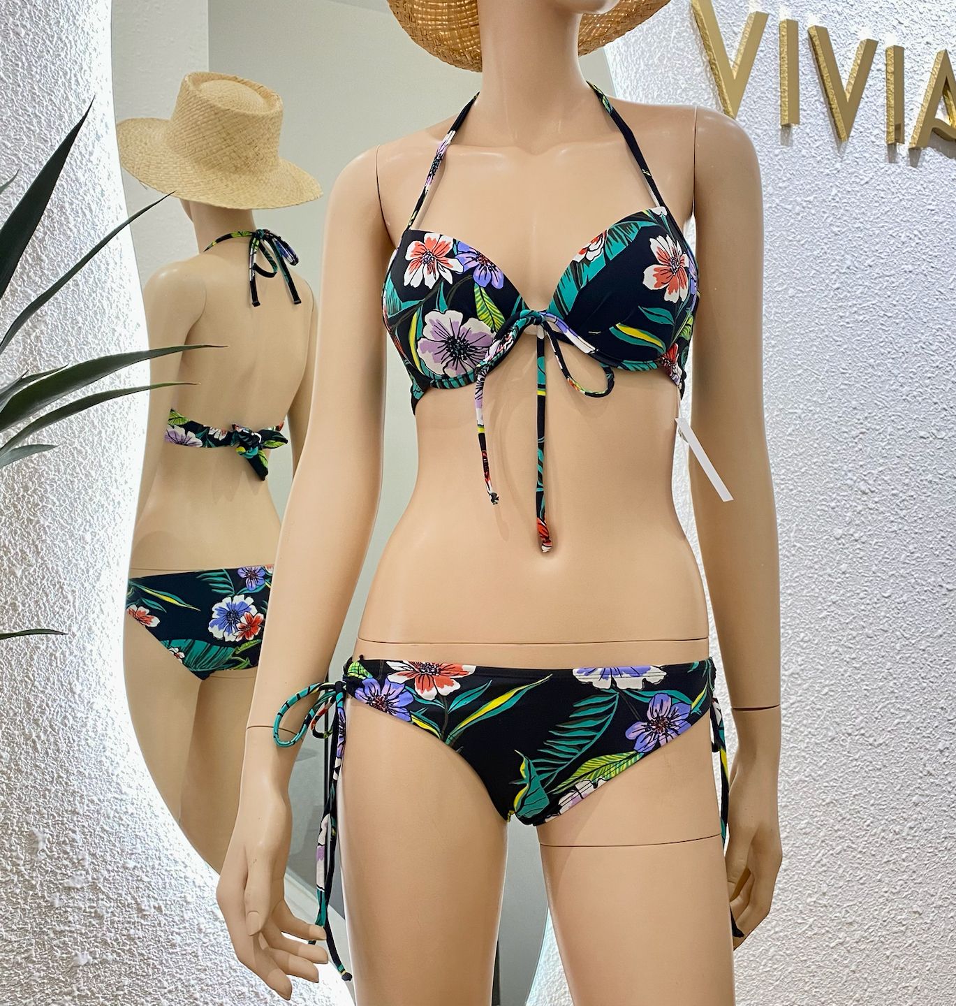 Đồ bơi nữ BIKINI PASSPORT kiểu hai mảnh cột dây hai bên - FLORA - BS099_FLO