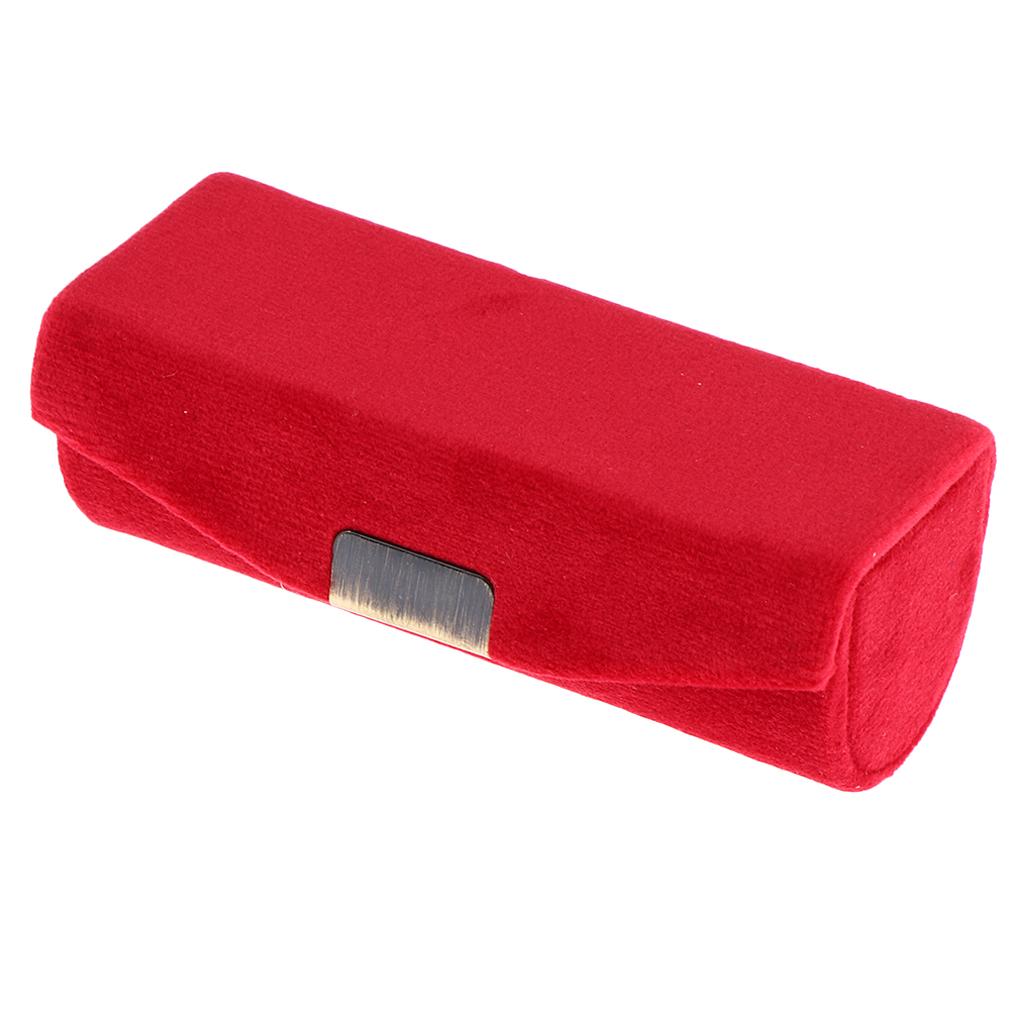 Makeup Holder Lipstick Case Velveteen Lip Balm Perfume Storage Box with Mirror for Purse Handbag Travel