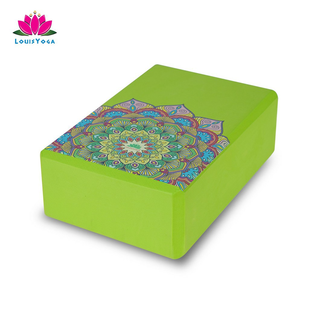 Gạch tập yoga sắc Madala Kích thước: 23x15x7.6cm. Trọng lượng 200g