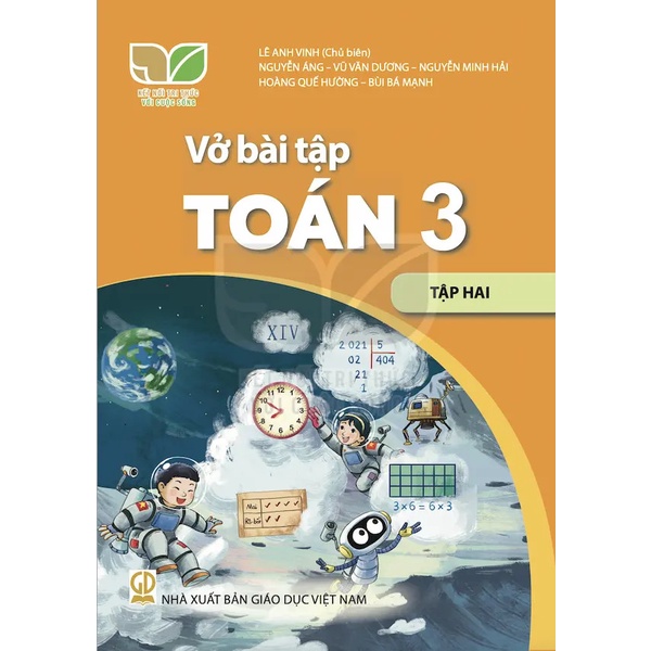Sách Vở bài tập Toán 3- tập hai- Kết Nối Tri Thức Với Cuộc Sống (Kèm bìa nilong bao sách)