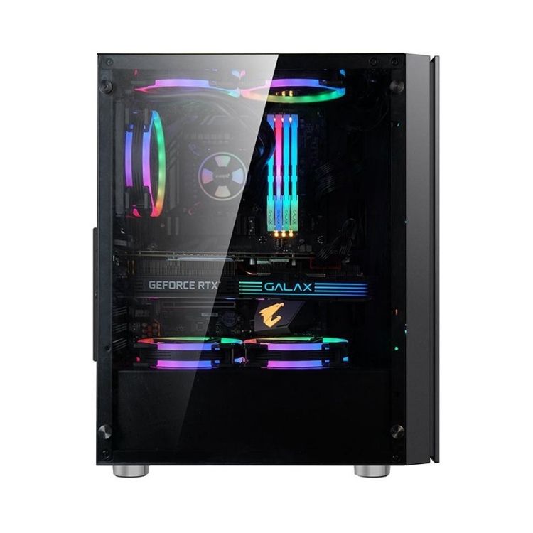 Case - Vỏ máy tính ForGame Max 8 Fan mặt kính Led RGB ( S-H / S-J / S-E ) - Hàng Chính Hãng