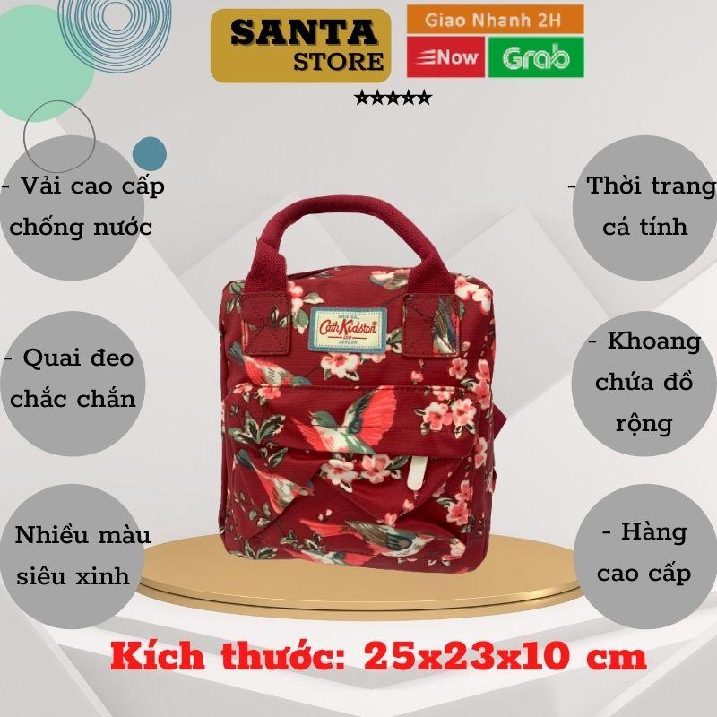 Balo nữ mini hoa CKSBP thời trang nhỏ xinh phong cách basic ulzzang Hàn Quốc vải chống nước