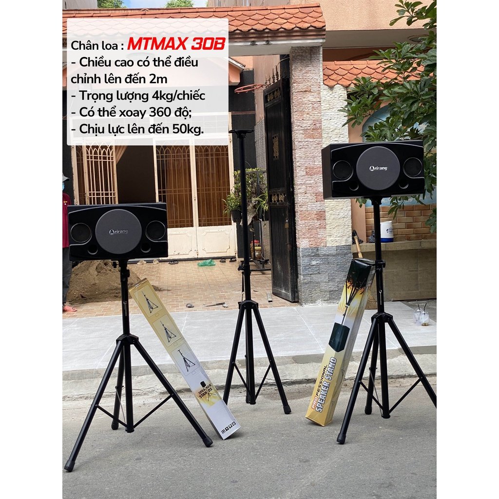 Chân loa đứng đỡ loa MTMAX 30B chắc chắn nâng cao tối đa 2m hàng chính hãng xịn sò sang trọng