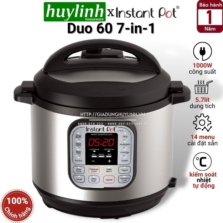 Nồi áp suất Instant Pot Duo 60 - Hàng chính hãng