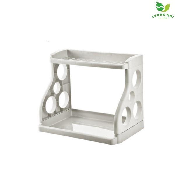 Kệ Gia Vị Bằng Nhựa 2 Tầng