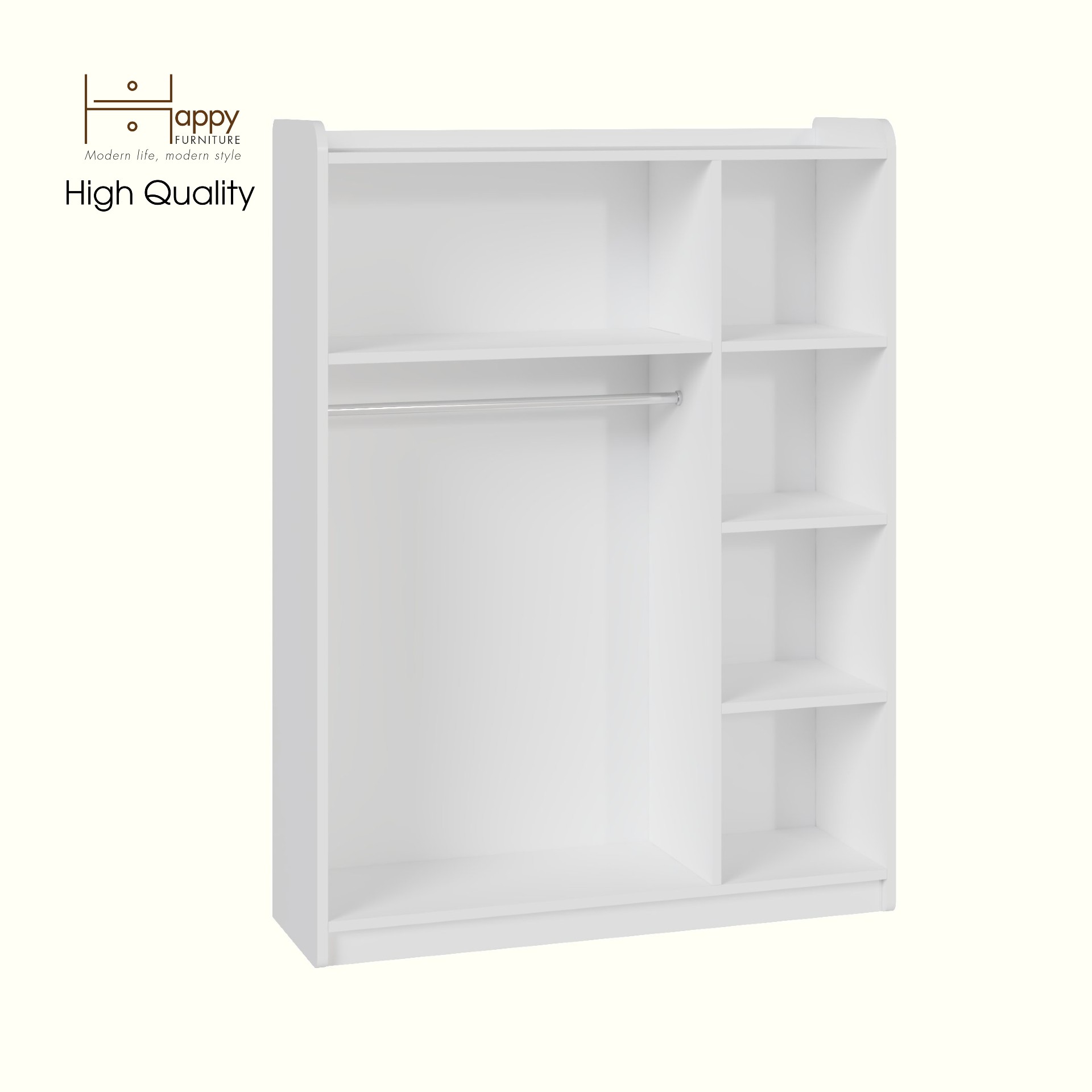 [Happy Home Furniture] KID, Tủ quần áo cho trẻ em, 100cm x 32cm x 134cm ( DxRxC), TLT_007