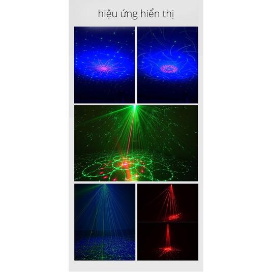 Đèn bay phòng M1 - loa tích hợp - cảm ứng theo nhạc có mic rời, đèn sân khấu cao cấp