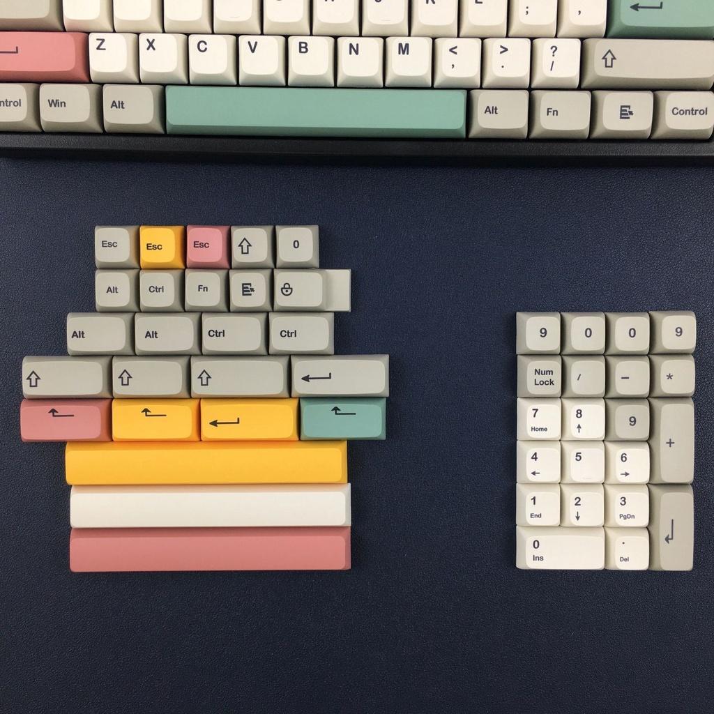 9009 Keycaps Vintage Style Cherry profile XDA Dye Sublimation PBT Keycap Fabric 61 68 71 84 87 980 104 108