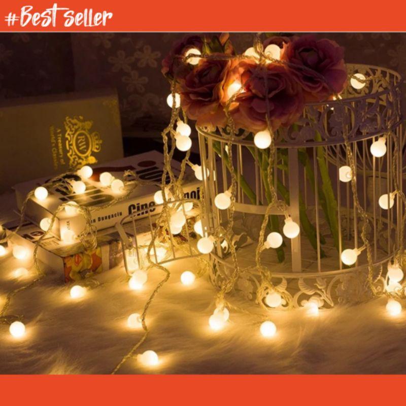 Dây Đèn Led Bóng Tròn 6m 40 Bóng Trang Trí Nội Thất