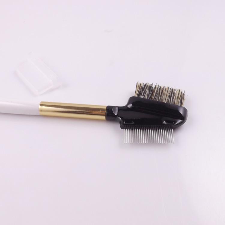 Double-end Eyebrow Extension Comb Cosmetic Makeup Grooming Tool Brow Brush