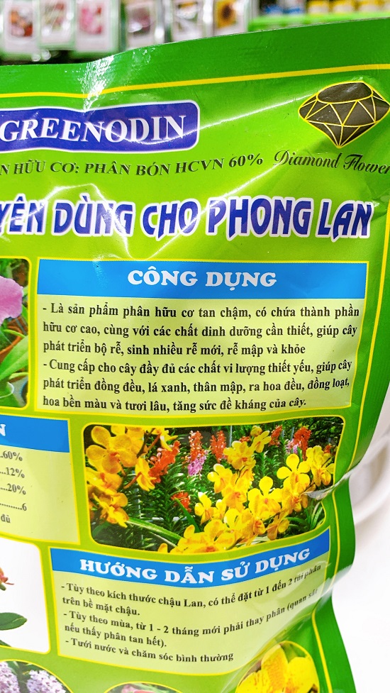 Phân Bón Tan Chậm Chuyên Dùng Hoa Lan  5-5-5 - 30 gói