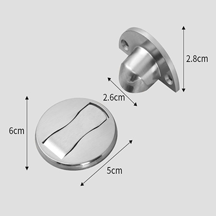 Hít chặn cửa nam châm chống va đập đế dẹt âm sàn 5mm