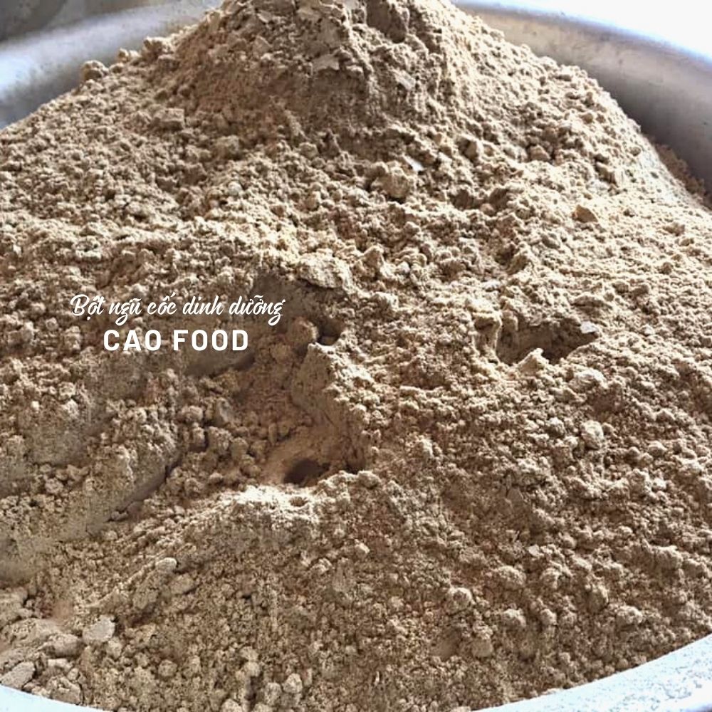 [500GR] Bột Ngũ Cốc CAO FOOD - Ngũ cốc dành cho người gầy, mẹ bầu, người cần dinh dưỡng - Ngũ cốc siêu hạt siêu thơm ngon