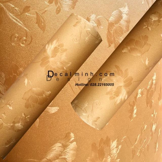 2m Decal Dán Tường Chống Nước Bông 3D Màu '\/'