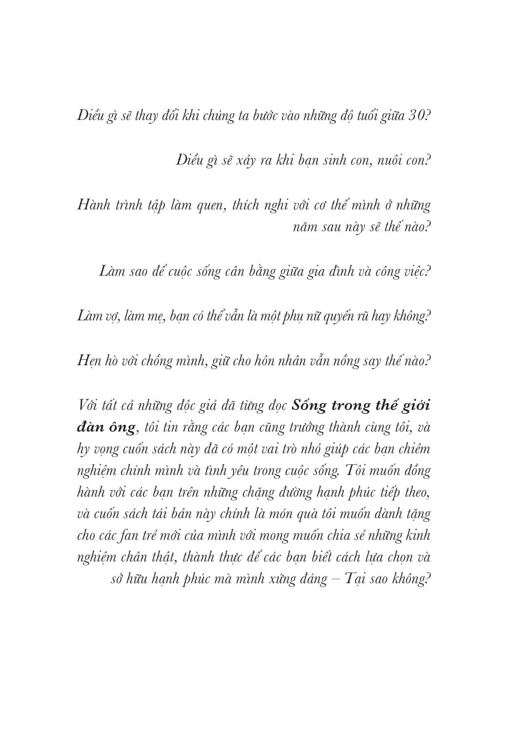 Sống Trong Thế Giới Đàn Ông (Tái Bản Lần Thứ 4 & Có Bổ Sung)