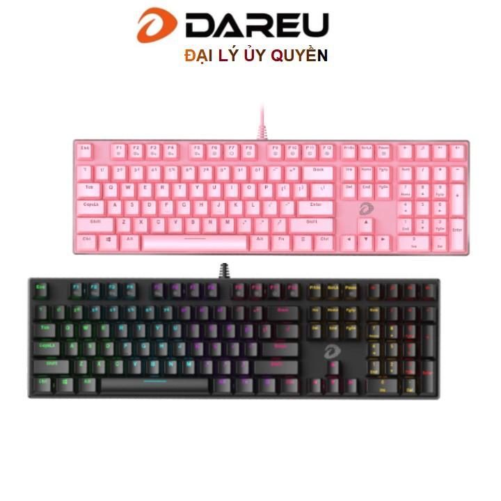 Bàn phím cơ Gaming DAREU EK810 Pink / Black (MULTI-LED, Blue/ Brown/ Red D switch)