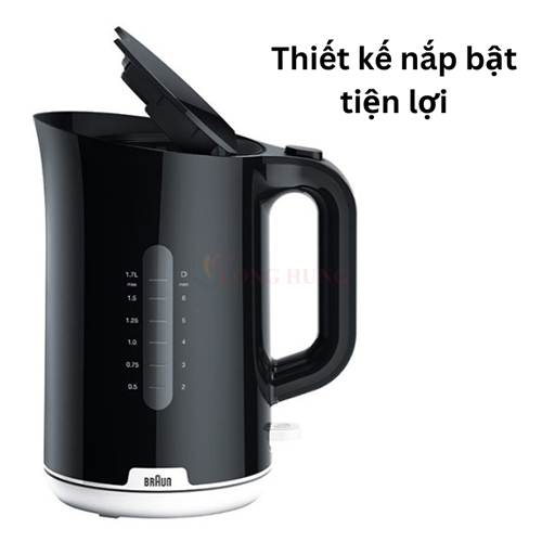 Bình đun siêu tốc Braun WK1100BK - Hàng chính hãng
