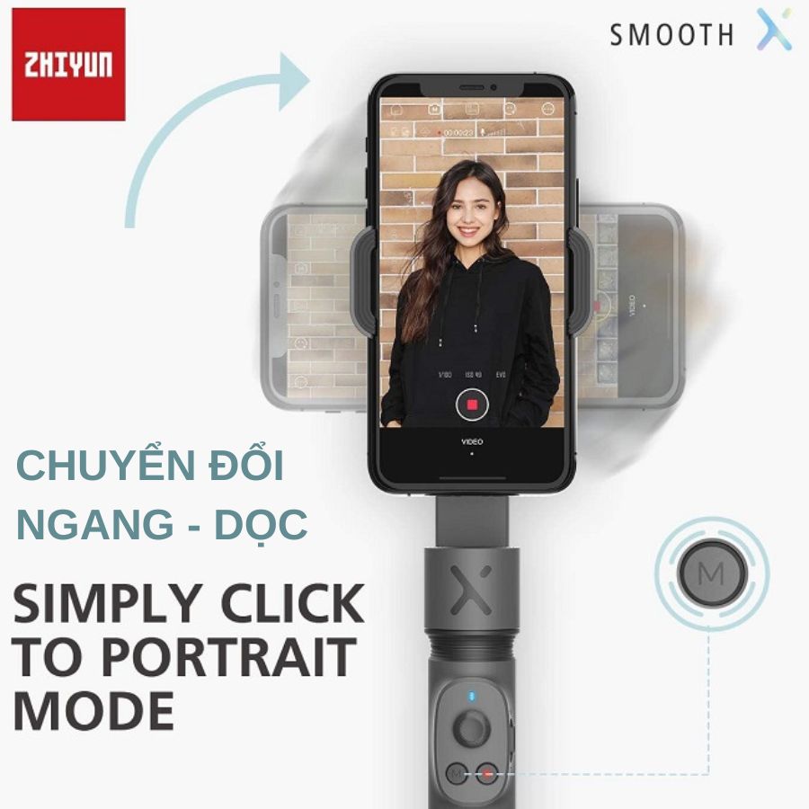 Tay cầm chống rung Gimbal Zhiyun Smooth X - Hàng Chính Hãng