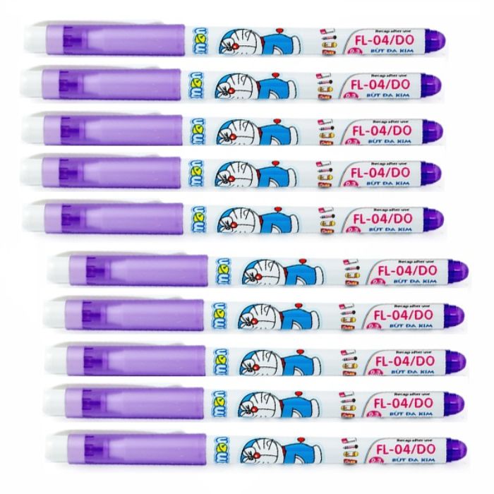 Bộ 10 Bút lông kim Thiên Long - Doraemon FL-04/DO