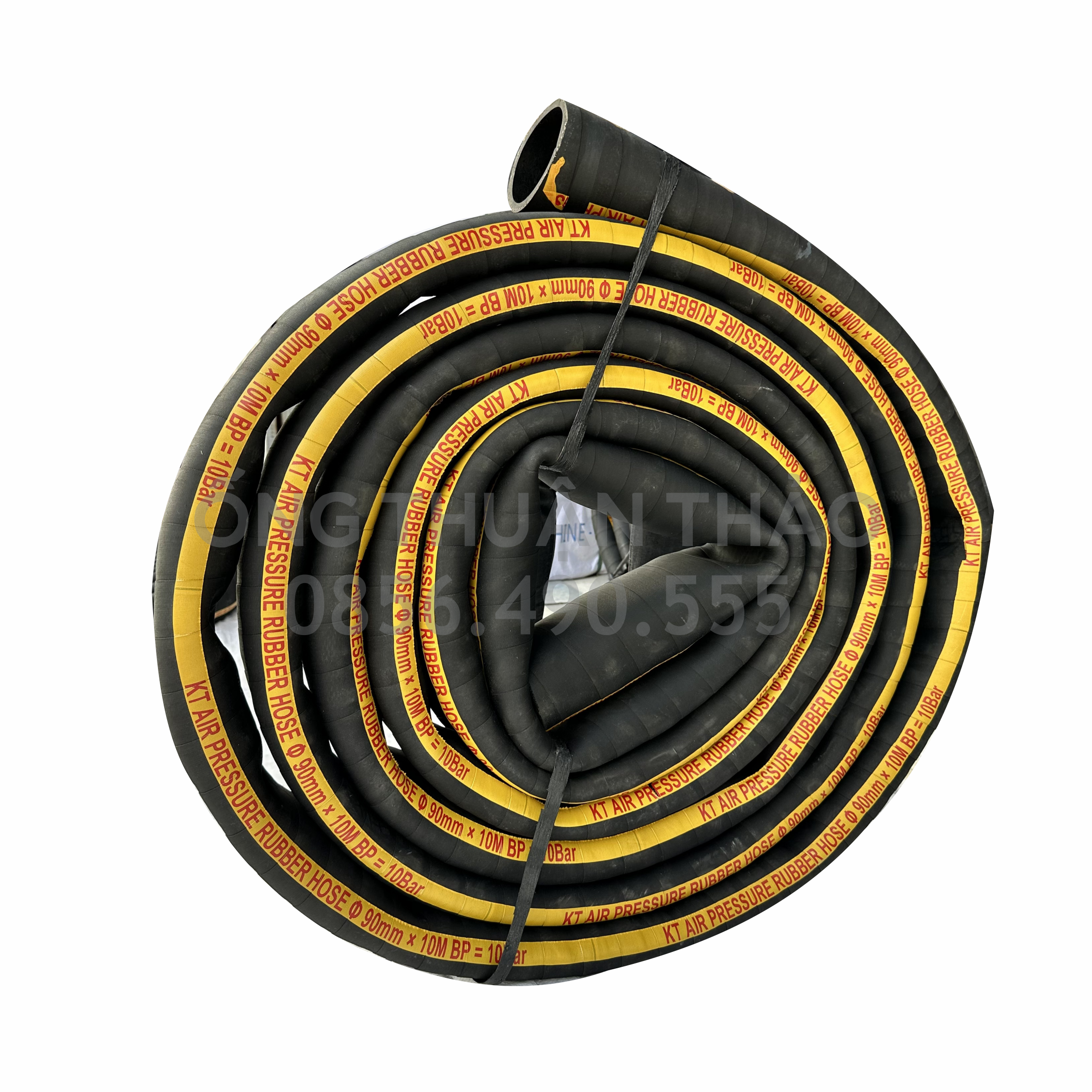 Ống cao su bố vải KT phi 90MM cuộn 10 mét Nhập Khẩu - Ống Chống Phá Chống Nổ thuận thảo