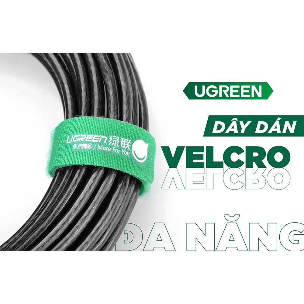 Bộ combo dây dán Velcro tiện dụng dài 17,8 cm UGREEN 20314 (màu xanh lá cây)