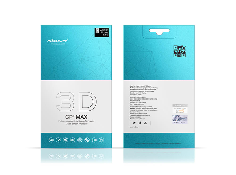 Miếng dán kính cường lực full 3D dành cho iPhone 7 Plus / 8 Plus hiệu Nillkin CP+ Max - hàng nhập khẩu