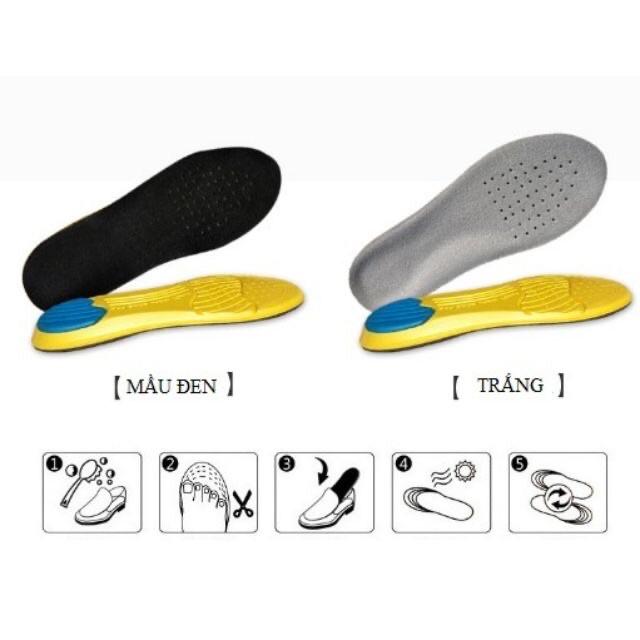 2 MIẾNG LÓT GIÀY THỂ THAO CHUYÊN DỤNG, CHỐNG ĐAU, GIẢM CHẤN, ÊM CHÂN